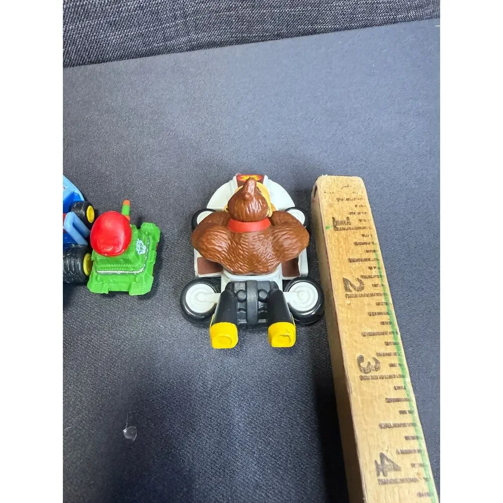 Mario Kart Toy Figure Bundle Lot of 7 Mario Yoshi Luigi Peach Toad Donkey Kong